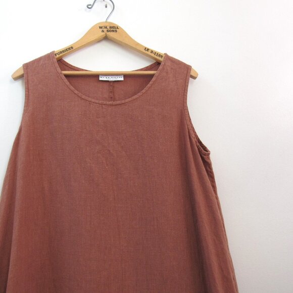 Bryn Walker Pure Linen Sleeveless A-Line Dress - Picture 2 of 3